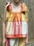 Handmade Silk Top With Bows