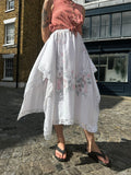 Vintage TableCloth Midi Skirt