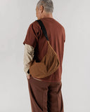 Brown Medium Nylon Crescent Bag