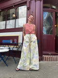 Handmade Vintage Cotton  Wide Trousers