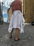 Vintage TableCloth Midi Skirt