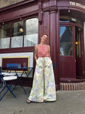 Handmade Vintage Cotton  Wide Trousers