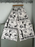 Handmade Vintage Cotton  Wide Trousers