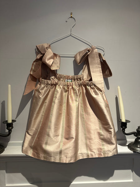 Handmade Silk Top With Bows