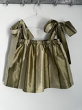 Handmade Silk Top With Bows