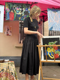 Handmade Black Cotton Dress