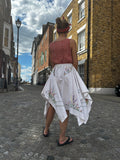 Vintage TableCloth Midi Skirt