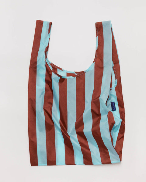 Reusable Raisin Awning Stripe Bag