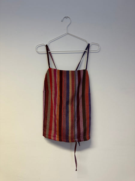 Handmade Silk Top with the long straps