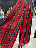 Handmade Vintage Cotton  Wide Trousers