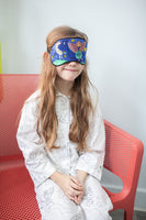 Handmade Colour-in Cotton Sleeping Mask 'Unicorn & Princess'