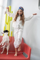 Handmade Colour-in Pyjama Shirt and Trousers Set 'Unicorn & Princess'